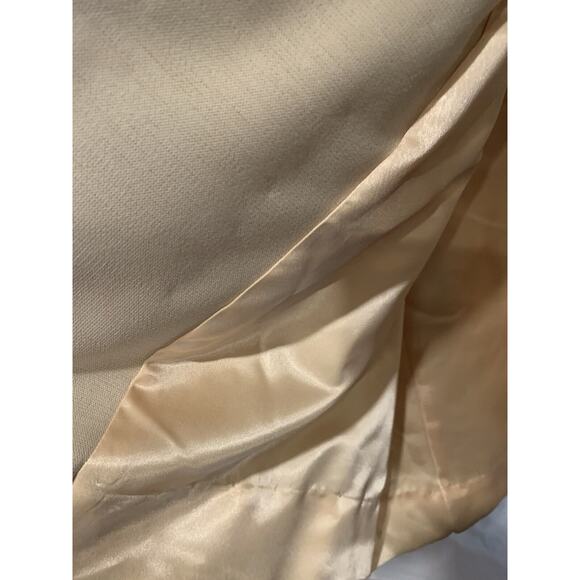 Vintage Wool Coat Medium Mary Lane 1960s Fur Collar Long Mid Century Bonded Knit - Picture 7 of 12